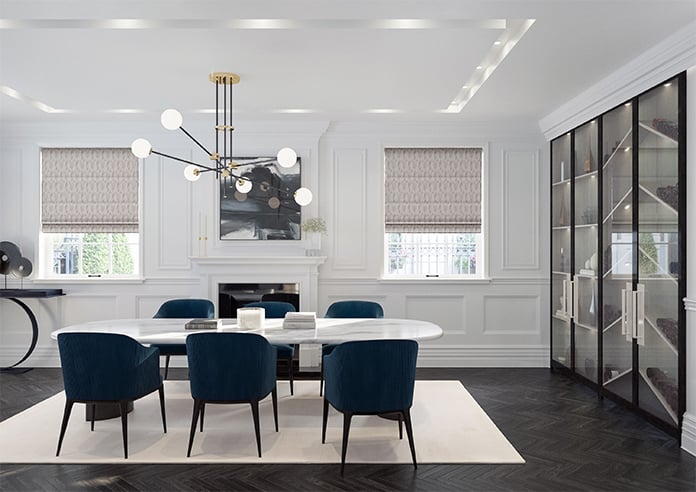 Anodise, Antique Iron - Motorised Roman Blind - Image 8